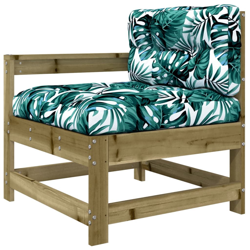 6-Tlg. Garten-Lounge-Set Mit Kissen Imprägniertes Kiefernholz