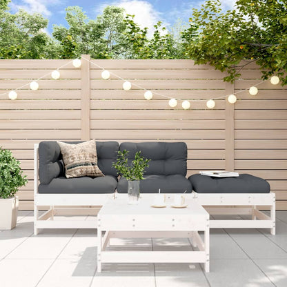 4-Tlg. Garten-Lounge-Set Mit Kissen Kiefernholz Imprägniert