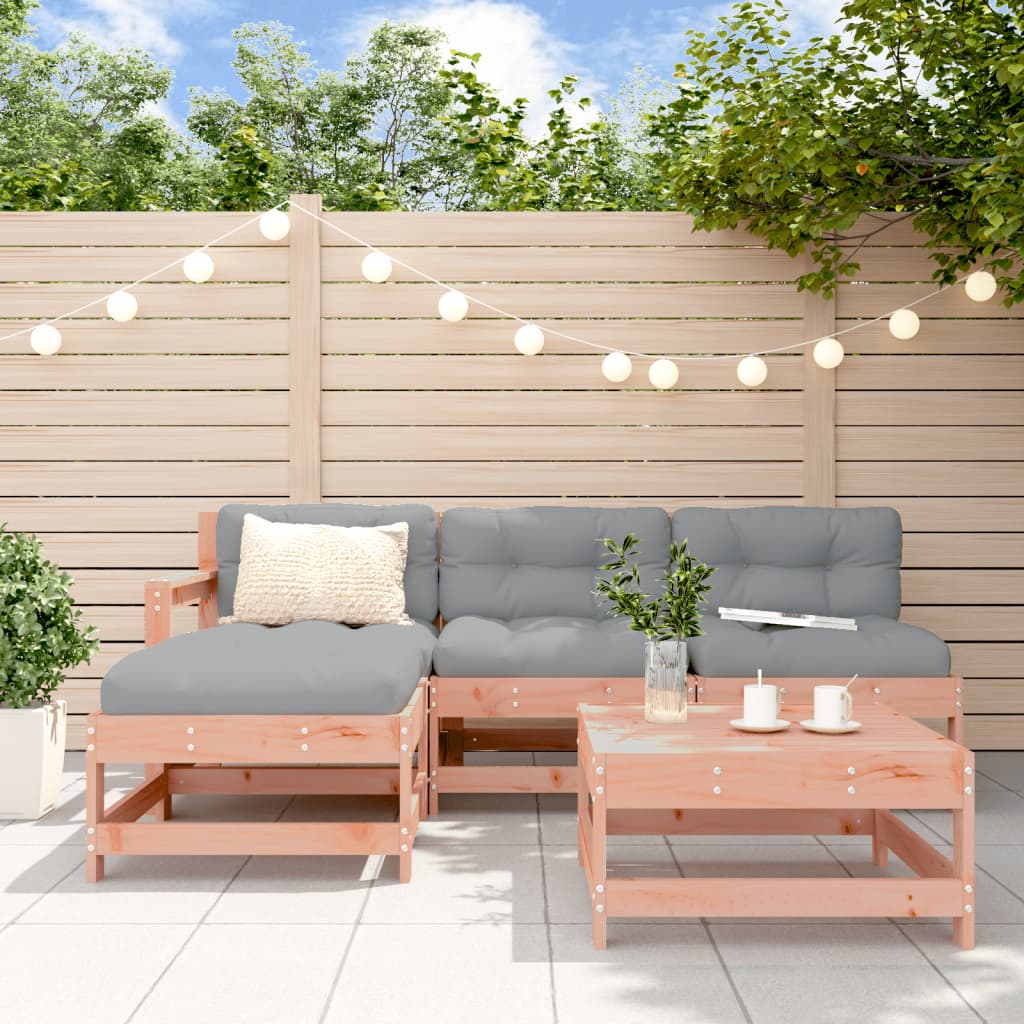 5-Tlg. Garten-Lounge-Set Mit Kissen Imprägniertes Kiefernholz