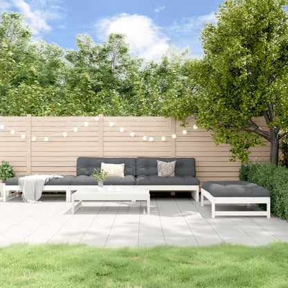 5-Tlg. Garten-Lounge-Set Mit Kissen Honigbraun Massivholz