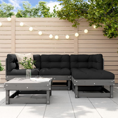 5-Tlg. Garten-Lounge-Set Massivholz Kiefer