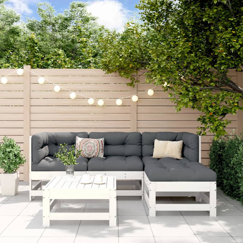 5-Tlg. Garten-Lounge-Set Kiefernholz Imprägniert
