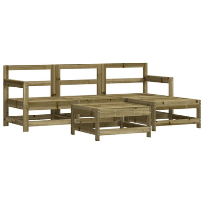 5-Tlg. Garten-Lounge-Set Kiefernholz Imprägniert