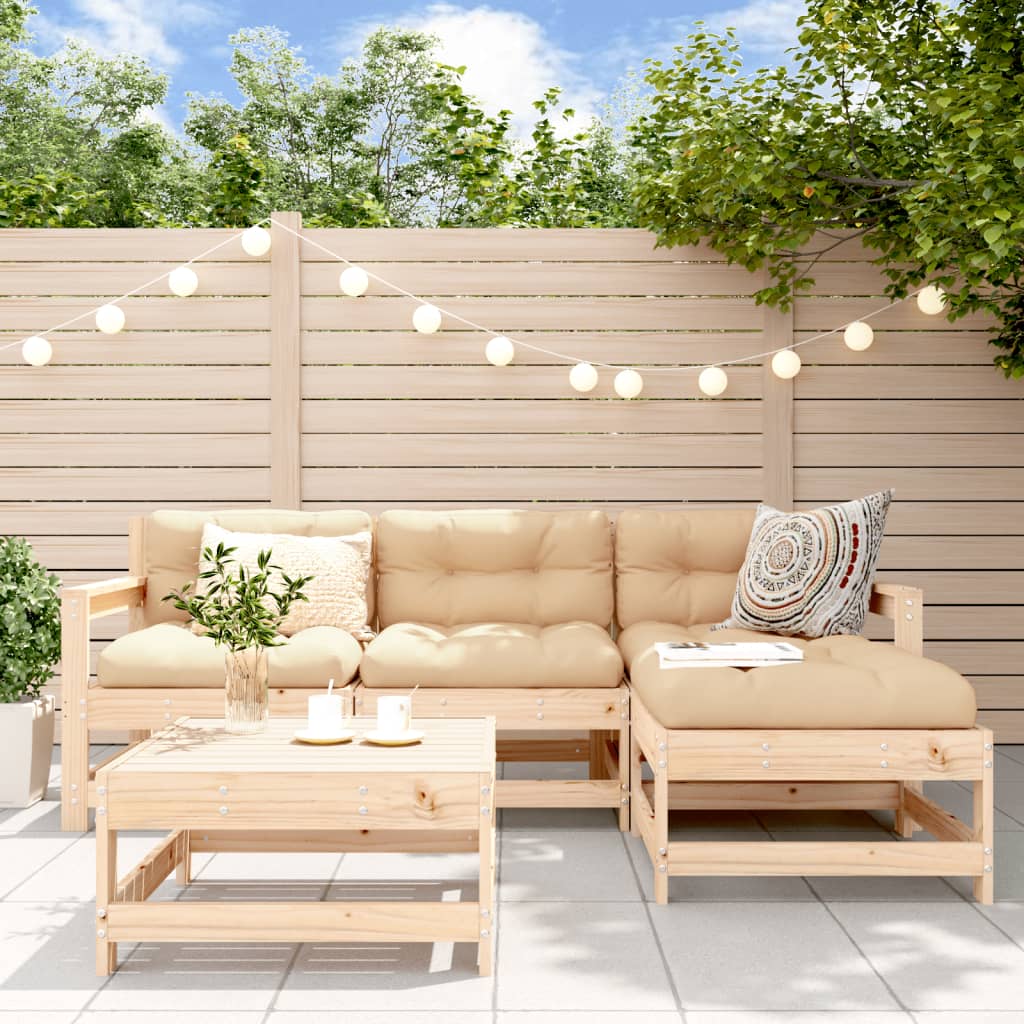 5-Tlg. Garten-Lounge-Set Kiefernholz Imprägniert