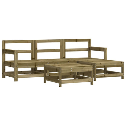 5-Tlg. Garten-Lounge-Set Kiefernholz Imprägniert