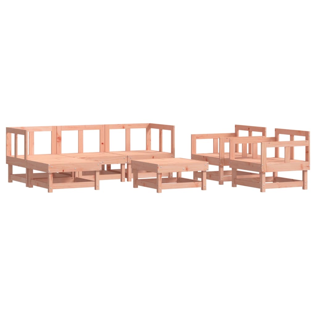 7-Tlg. Garten-Lounge-Set Massivholz Douglasie