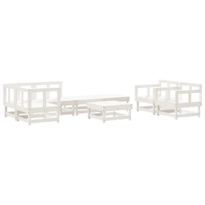 8-Tlg. Garten-Lounge-Set Massivholz Kiefer