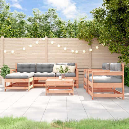 7-Tlg. Garten-Lounge-Set Massivholz Douglasie