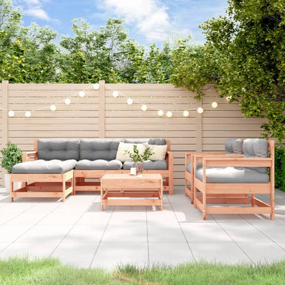 7-Tlg. Garten-Lounge-Set Massivholz Kiefer