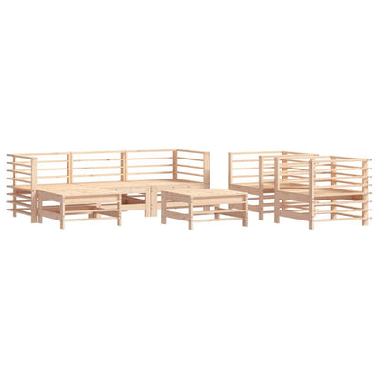 7-Tlg. Garten-Lounge-Set Massivholz Kiefer