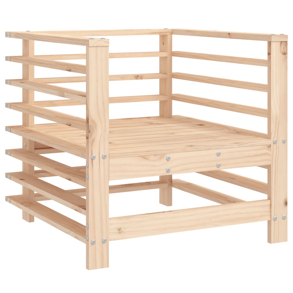 7-Tlg. Garten-Lounge-Set Massivholz Kiefer