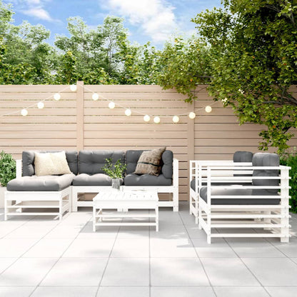 7-Tlg. Garten-Lounge-Set Massivholz Kiefer