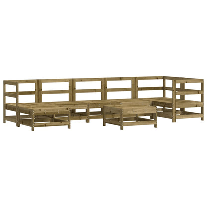 8-Tlg. Garten-Lounge-Set Kiefernholz Imprägniert