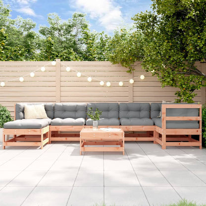 8-Tlg. Garten-Lounge-Set Massivholz Douglasie