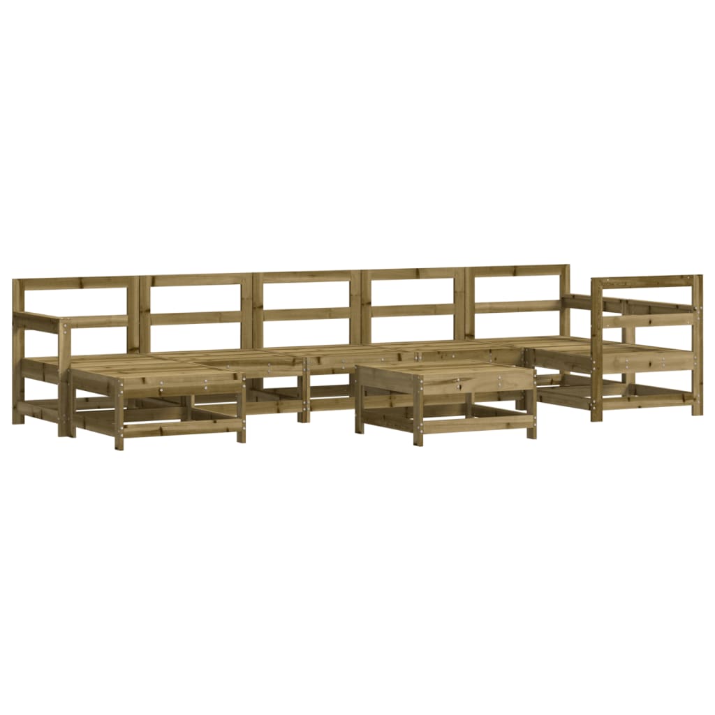 8-Tlg. Garten-Lounge-Set Kiefernholz Imprägniert