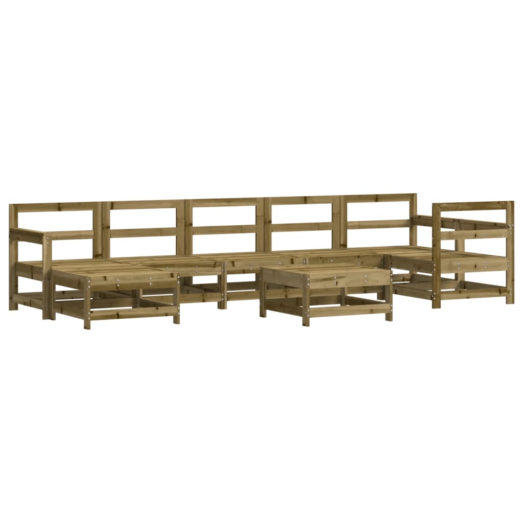 8-Tlg. Garten-Lounge-Set Kiefernholz Imprägniert