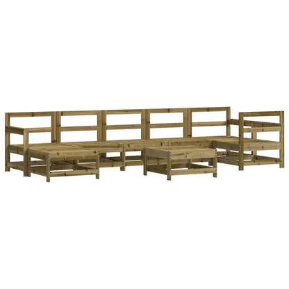 8-Tlg. Garten-Lounge-Set Kiefernholz Imprägniert