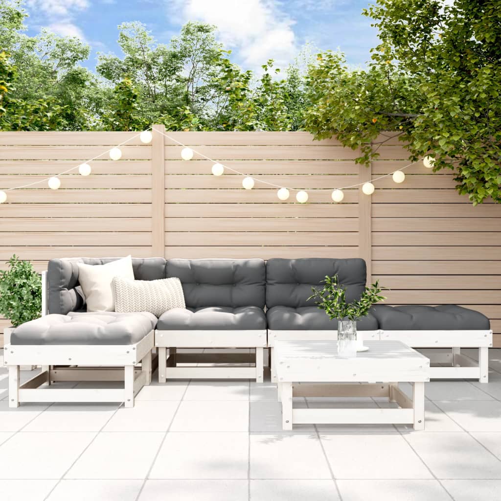 6-Tlg. Garten-Lounge-Set Imprägniertes Kiefernholz