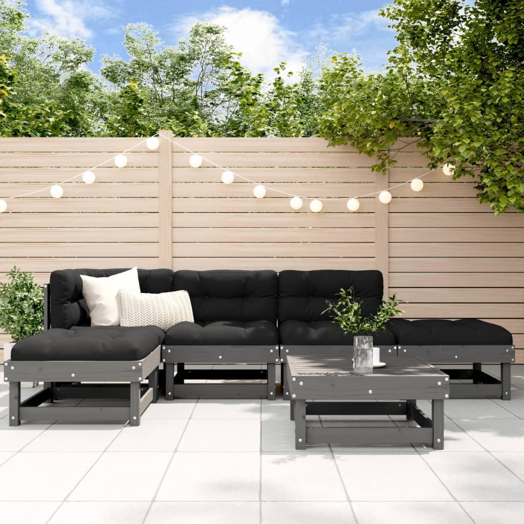 6-Tlg. Garten-Lounge-Set Imprägniertes Kiefernholz