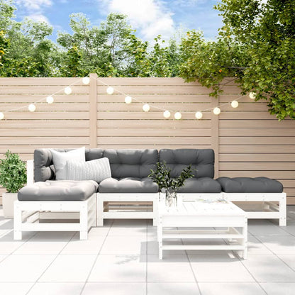 6-Tlg. Garten-Lounge-Set Massivholz Douglasie