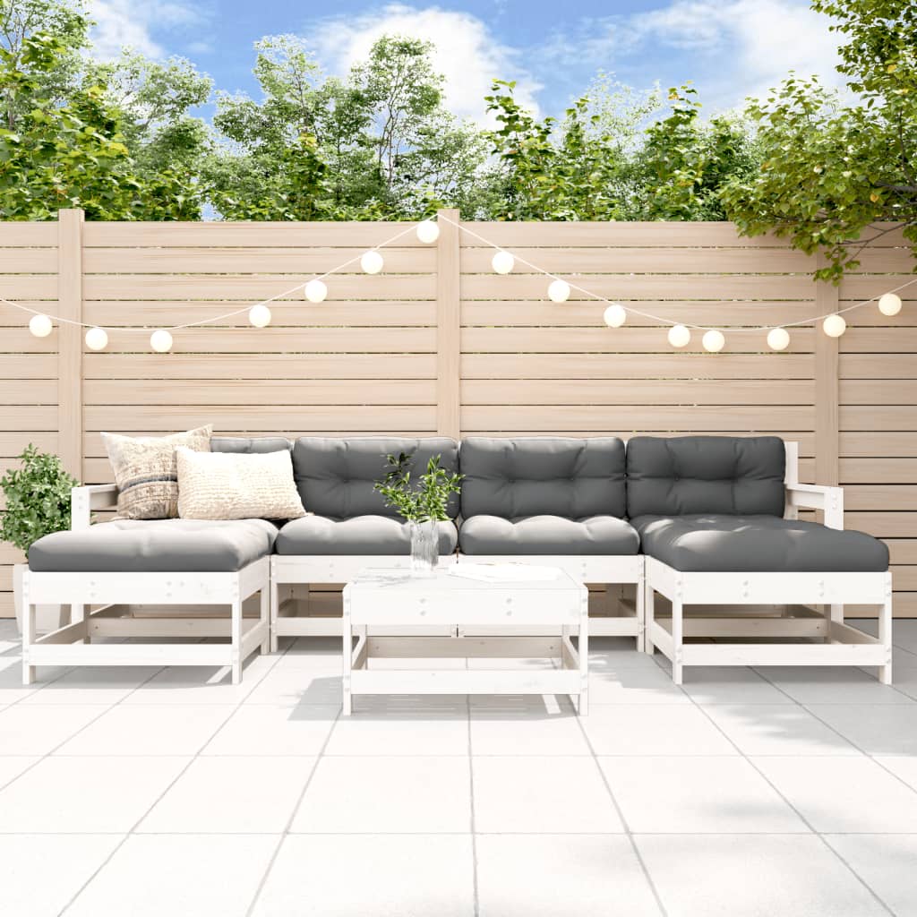 7-Tlg. Garten-Lounge-Set Kiefernholz Imprägniert