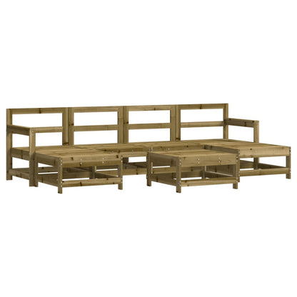 7-Tlg. Garten-Lounge-Set Kiefernholz Imprägniert