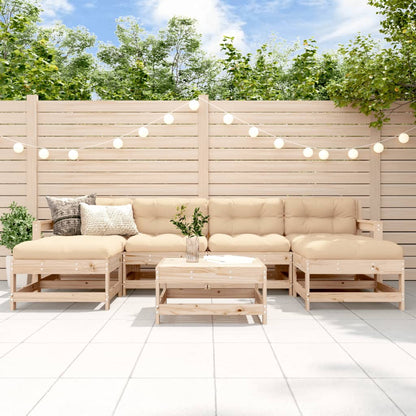 7-Tlg. Garten-Lounge-Set Kiefernholz Imprägniert