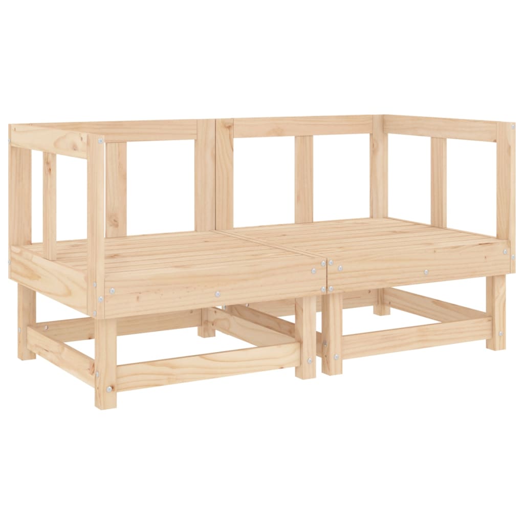 7-Tlg. Garten-Lounge-Set Massivholz Kiefer