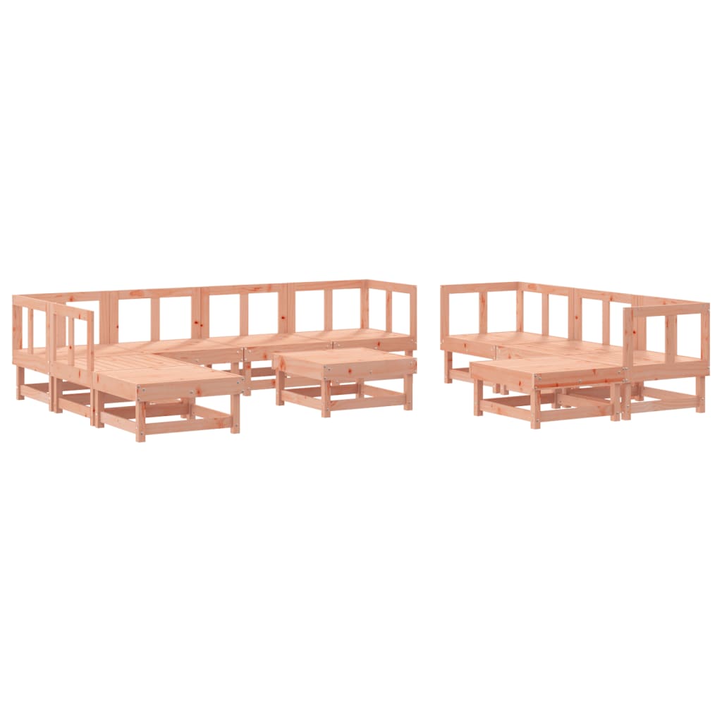 11-Tlg. Garten-Lounge-Set Massivholz Douglasie