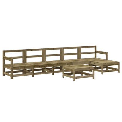 7-Tlg. Garten-Lounge-Set Kiefernholz Imprägniert