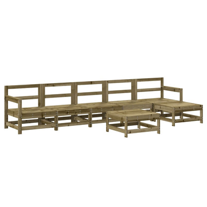7-Tlg. Garten-Lounge-Set Kiefernholz Imprägniert
