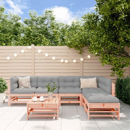 7-Tlg. Garten-Lounge-Set Massivholz Douglasie