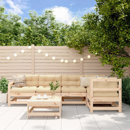 6-Tlg. Garten-Lounge-Set Imprägniertes Kiefernholz
