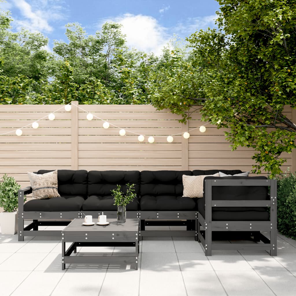 6-Tlg. Garten-Lounge-Set Imprägniertes Kiefernholz
