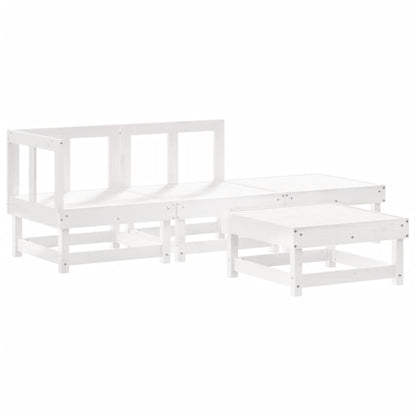 4-Tlg. Garten-Lounge-Set Massivholz Kiefer