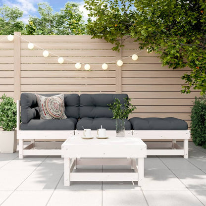 4-Tlg. Garten-Lounge-Set Massivholz Kiefer