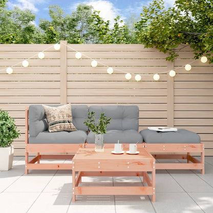 4-Tlg. Garten-Lounge-Set Massivholz Douglasie