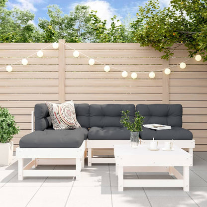 5-Tlg. Garten-Lounge-Set Massivholz Kiefer