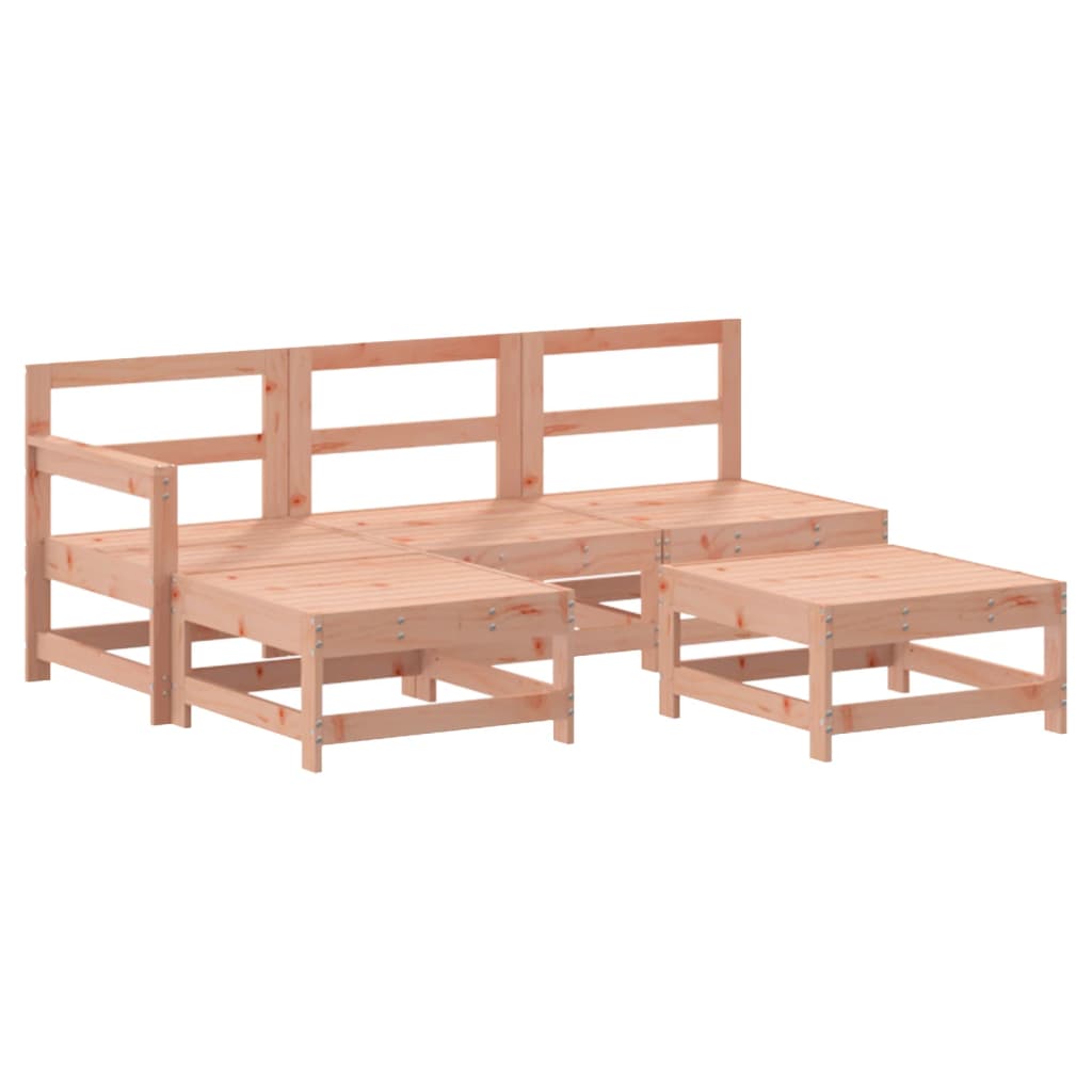5-Tlg. Garten-Lounge-Set Massivholz Douglasie