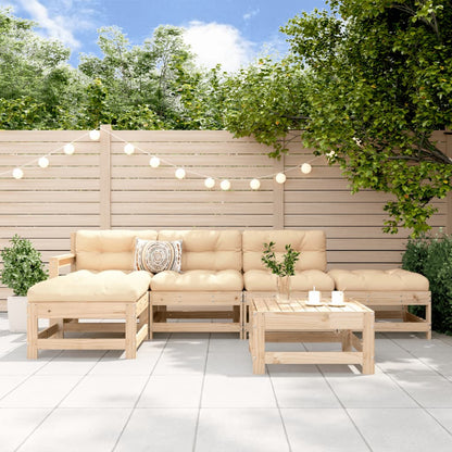 6-Tlg. Garten-Lounge-Set Imprägniertes Kiefernholz