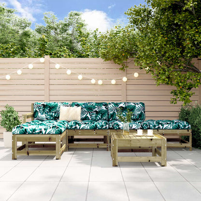 6-Tlg. Garten-Lounge-Set Imprägniertes Kiefernholz