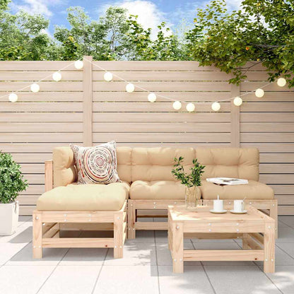 5-Tlg. Garten-Lounge-Set Massivholz Douglasie