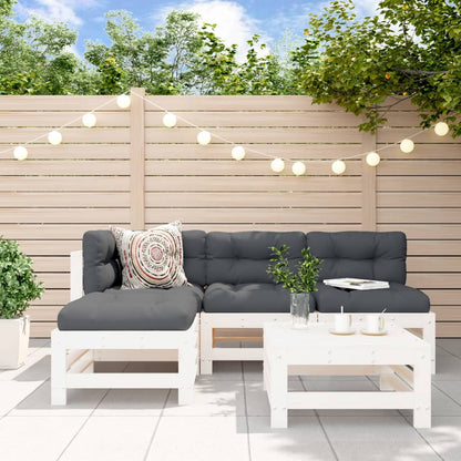 5-Tlg. Garten-Lounge-Set Massivholz Douglasie