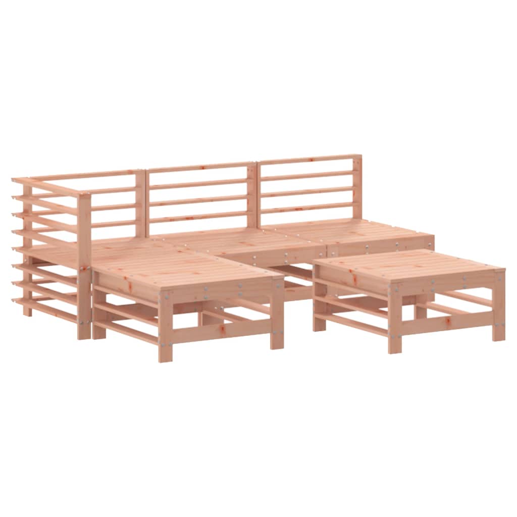 5-Tlg. Garten-Lounge-Set Massivholz Douglasie