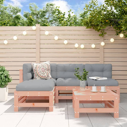 5-Tlg. Garten-Lounge-Set Massivholz Douglasie