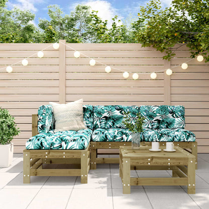 5-Tlg. Garten-Lounge-Set Massivholz Douglasie