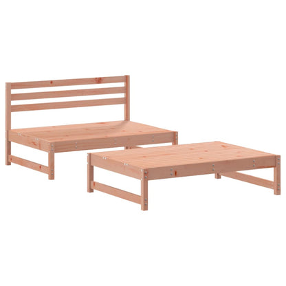 2-Tlg. Garten-Lounge-Set Massivholz Douglasie
