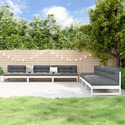6-Tlg. Garten-Lounge-Set Massivholz Douglasie