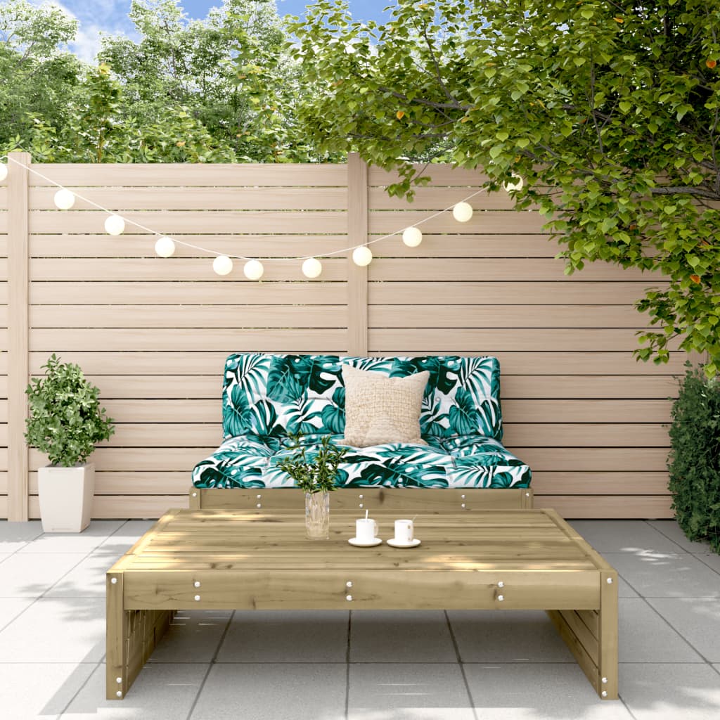 2-Tlg. Garten-Lounge-Set Massivholz Kiefer