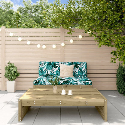 2-Tlg. Garten-Lounge-Set Massivholz Kiefer
